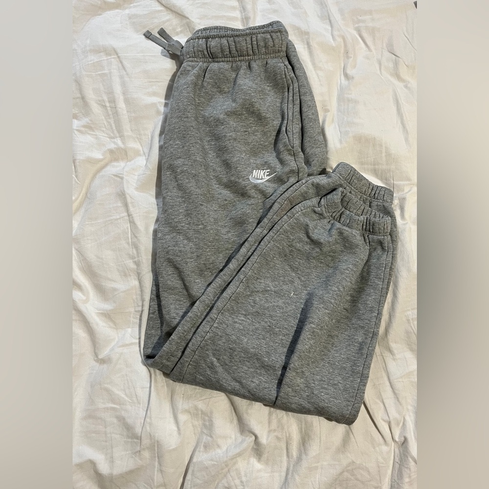 Grey Nike sweatpants